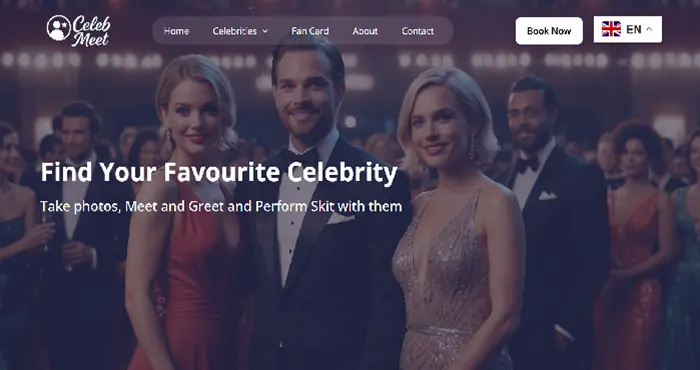 Celebrity Meet and Greet Website Script - CelebMeet