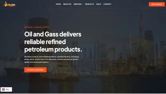 Oil and Gas Website Script - Full CMS