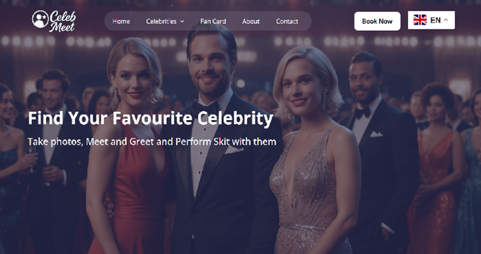 Celebrity Meet and Greet Website Script - CelebMeet