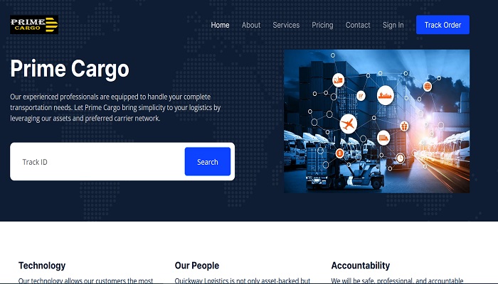 Prime Cargo - Un script de suivi de Courier avec carte & paiement