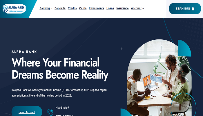 Online Bank Script with Multicurrency - Alpha Bank