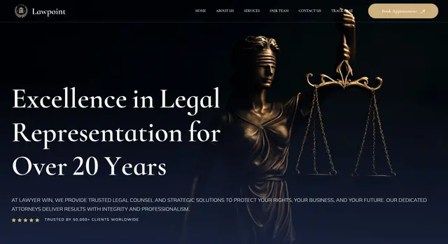 Lawyer Website Script with Case Tracking - Lawpoint