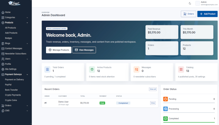 Smart Online Shop - An Ecommerce Script for Online Store screenshot 2