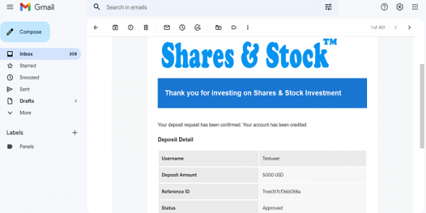shares email